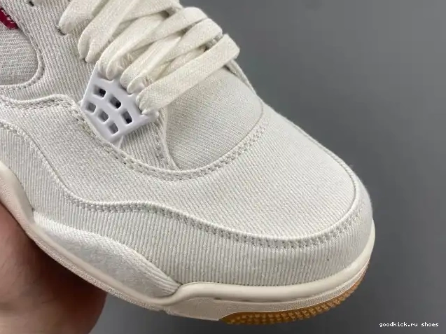 Cheap x Levi's AO2571-100 Air Jordan 'White' 4 0607